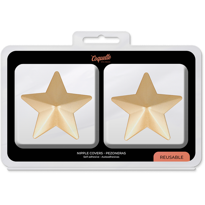 Tapa Mamilos Coquette Chic Desire Estrela Dourado