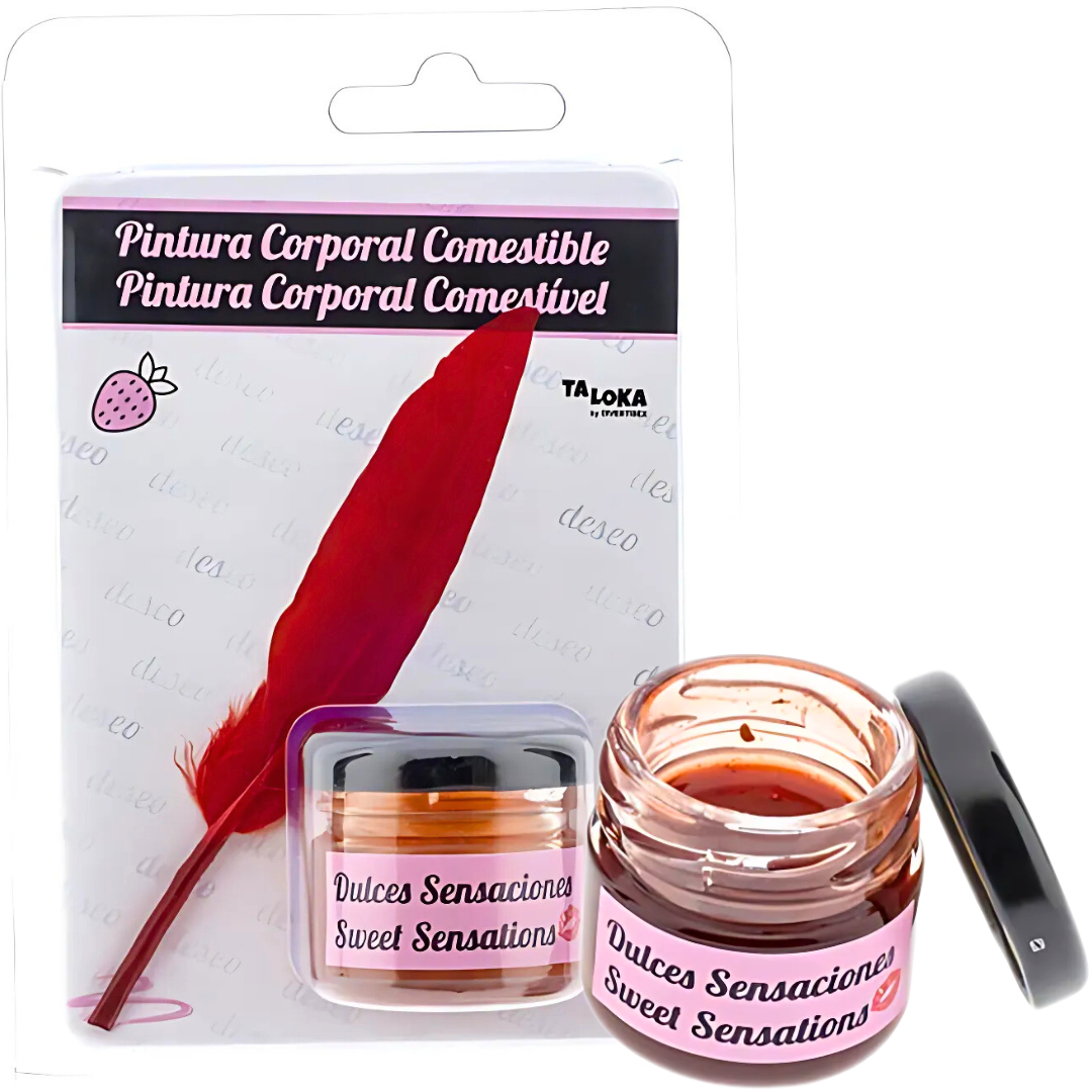 Tinta Corporal Comestível Taloka Morango
