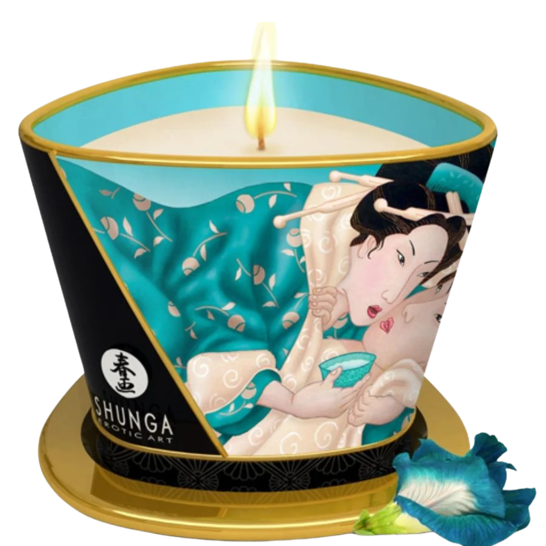 Vela Massagem Shunga Aroma Flores Das Ilhas 170ml