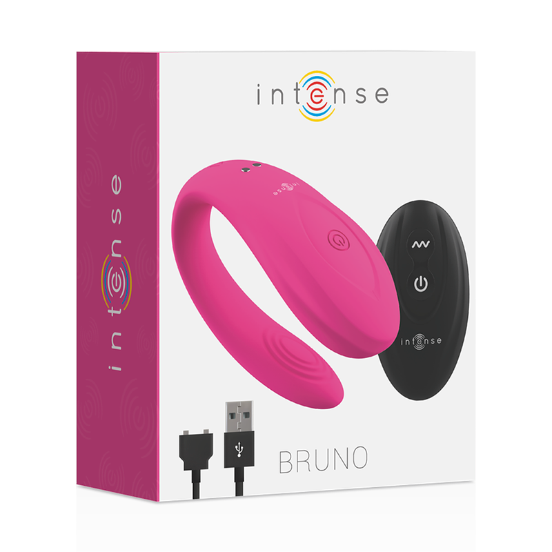 Vibrador Para Casal Usb Intense Bruno Rosa Controlo Remoto