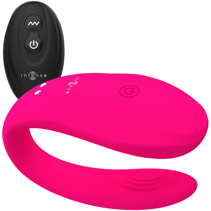 Vibrador Para Casal Usb Intense Bruno Rosa Controlo Remoto
