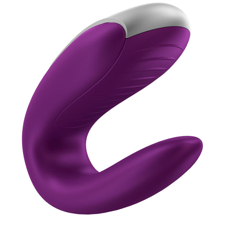 Vibrador Para Casal Usb Satisfyer Double Fun Roxo Controlo Remoto App