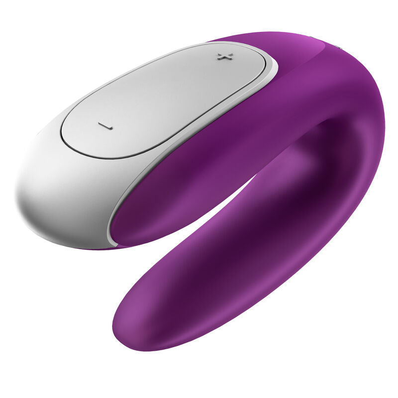 Vibrador Para Casal Usb Satisfyer Double Fun Roxo Controlo Remoto App