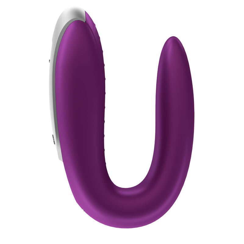 Vibrador Para Casal Usb Satisfyer Double Fun Roxo Controlo Remoto App