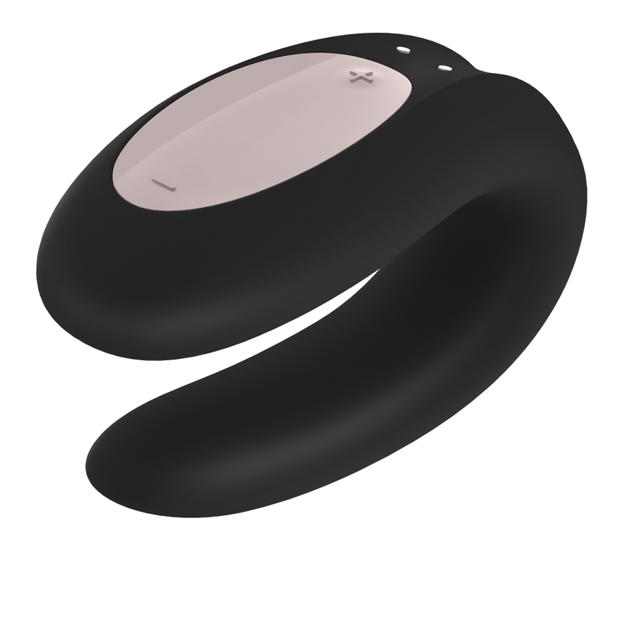 Vibrador Para Casal Usb Satisfyer Double Joy Preto Controlo Remoto App