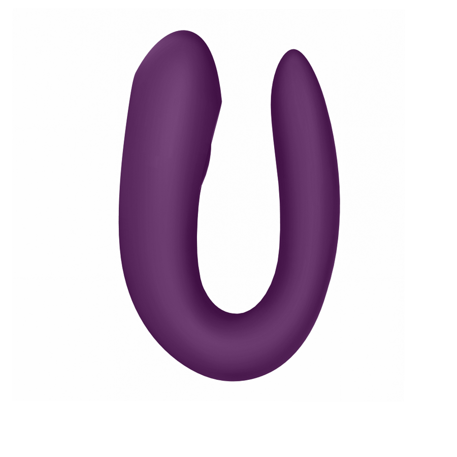 Vibrador Para Casal Usb Satisfyer Double Joy Roxo Controlo Remoto App