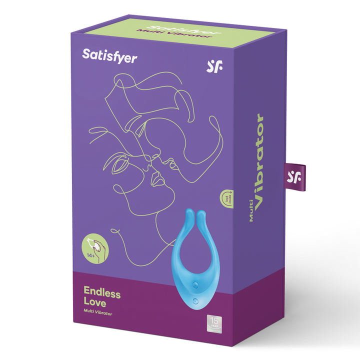 Vibrador Para Casal Usb Satisfyer Partner MultiFun 1 Azul