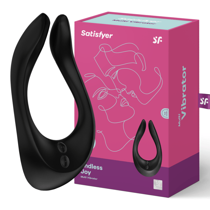 Vibrador Para Casal Usb Satisfyer Partner MultiFun 2 Preto