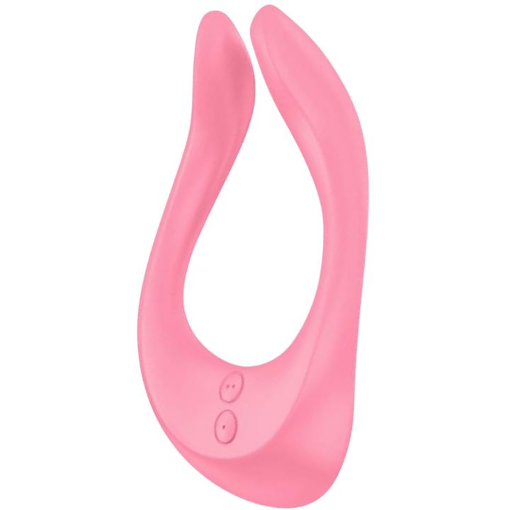 Vibrador Para Casal Usb Satisfyer Partner MultiFun 2 Rosa