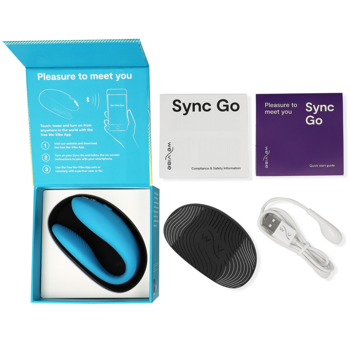 Vibrador Para Casal Usb We-Vibe Sync Go Dual Turquesa Controlo Remoto App