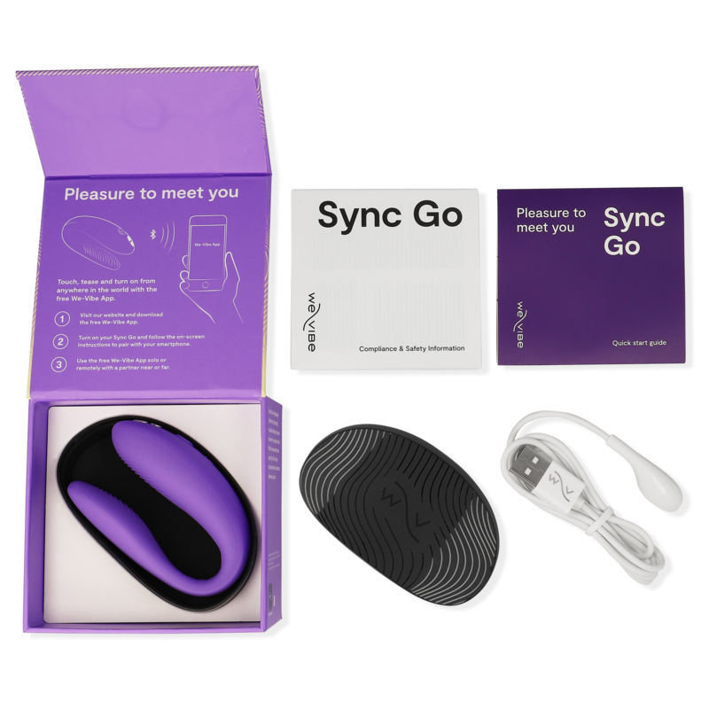 Vibrador Para Casal Usb We-Vibe Sync Go Dual Violeta Controlo Remoto App