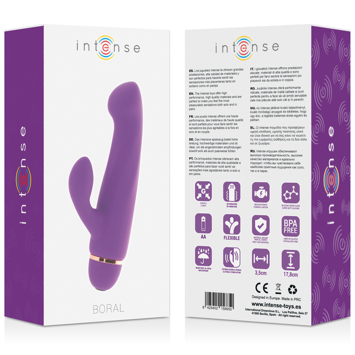 Vibrador Pilhas Intense Boral Roxo