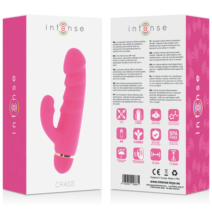 Vibrador Pilhas Intense Crass Rosa