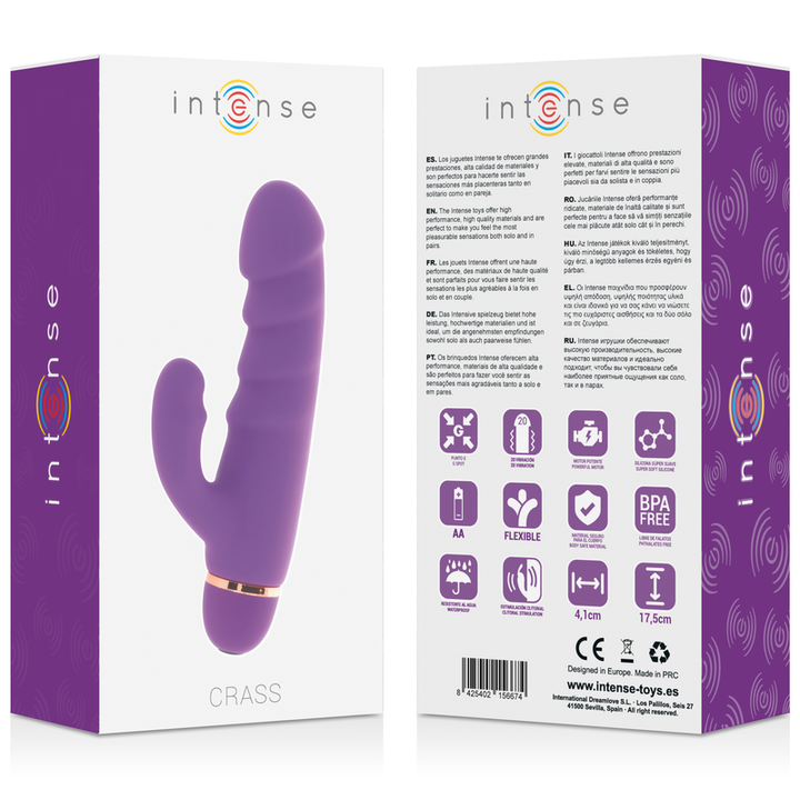Vibrador Pilhas Intense Crass Roxo