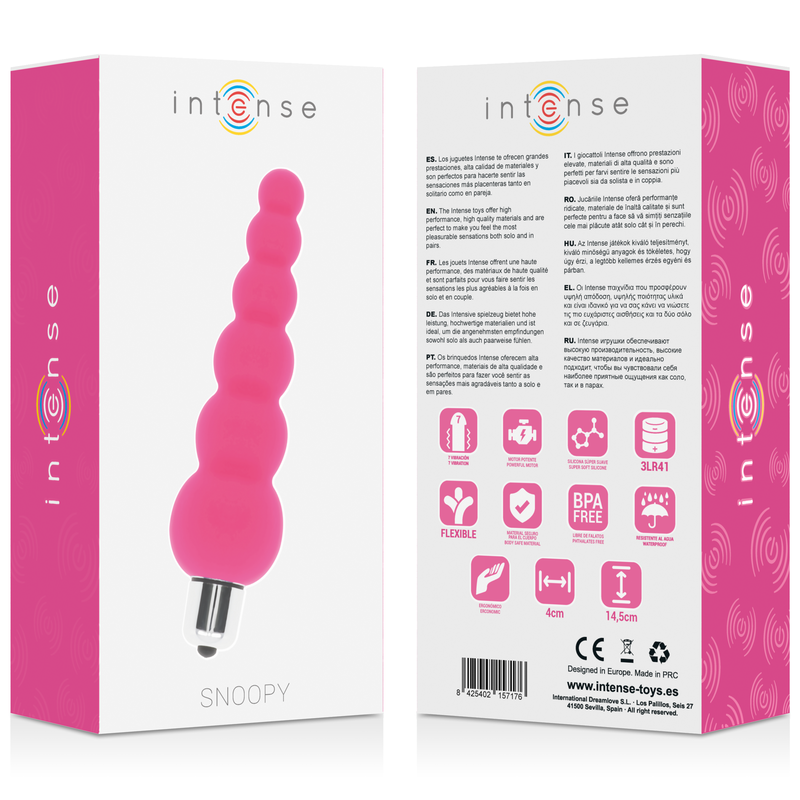 Vibrador Pilhas Intense Snoopy Rosa