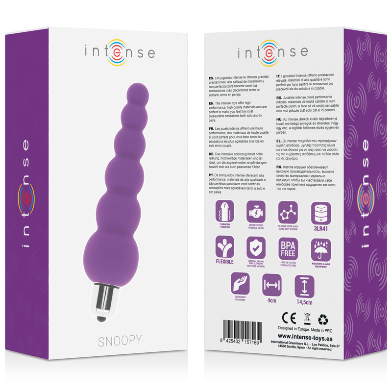 Vibrador Pilhas Intense Snoopy Roxo