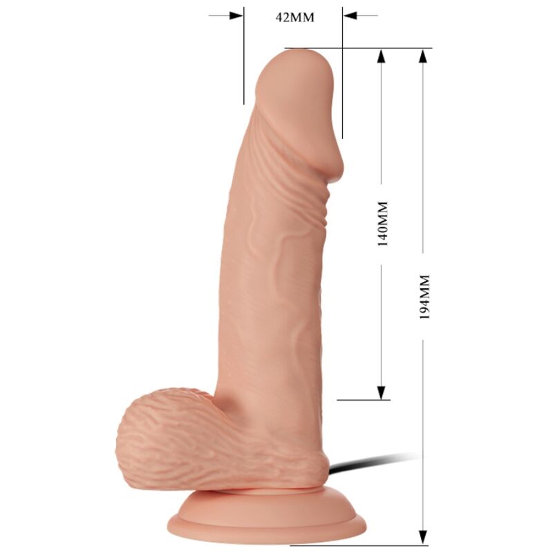 Vibrador Realístico Pilhas Baile Beautiful Zebulon