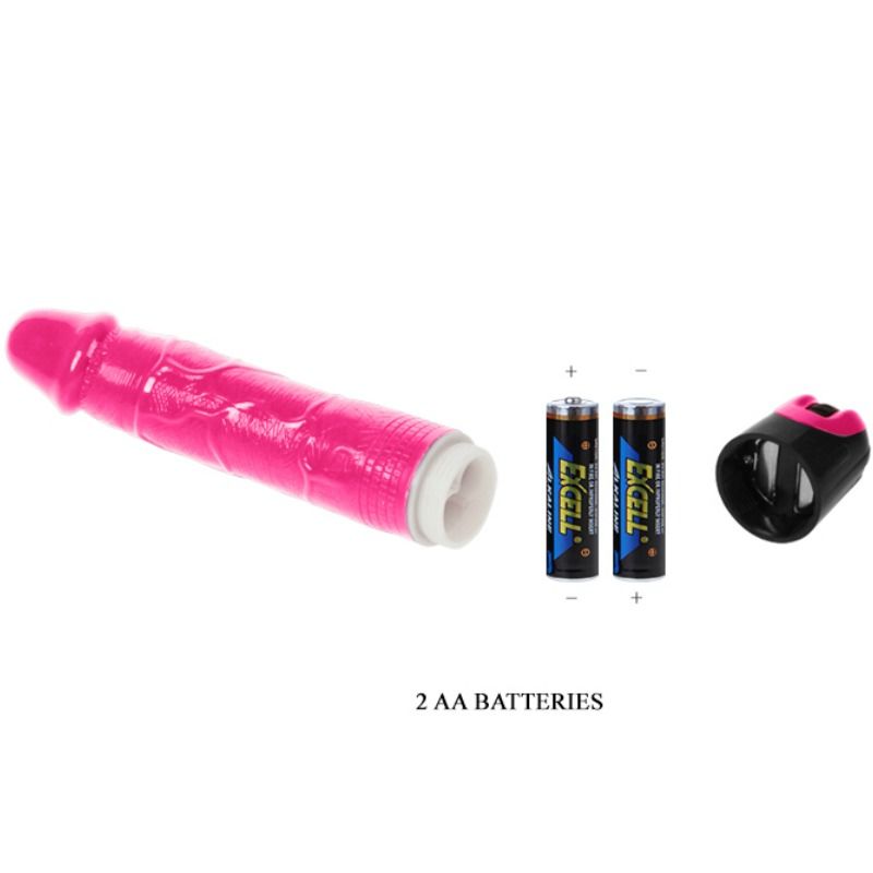 Vibrador Realístico Pilhas Baile Juka Rosa