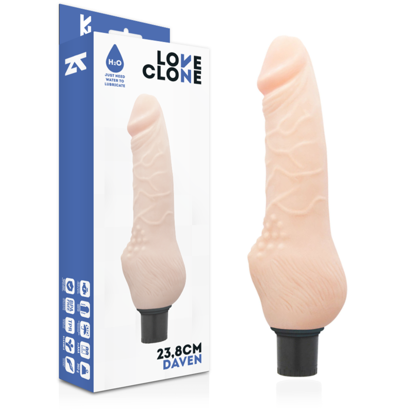 Vibrador Realístico Pilhas LoveClone Daven