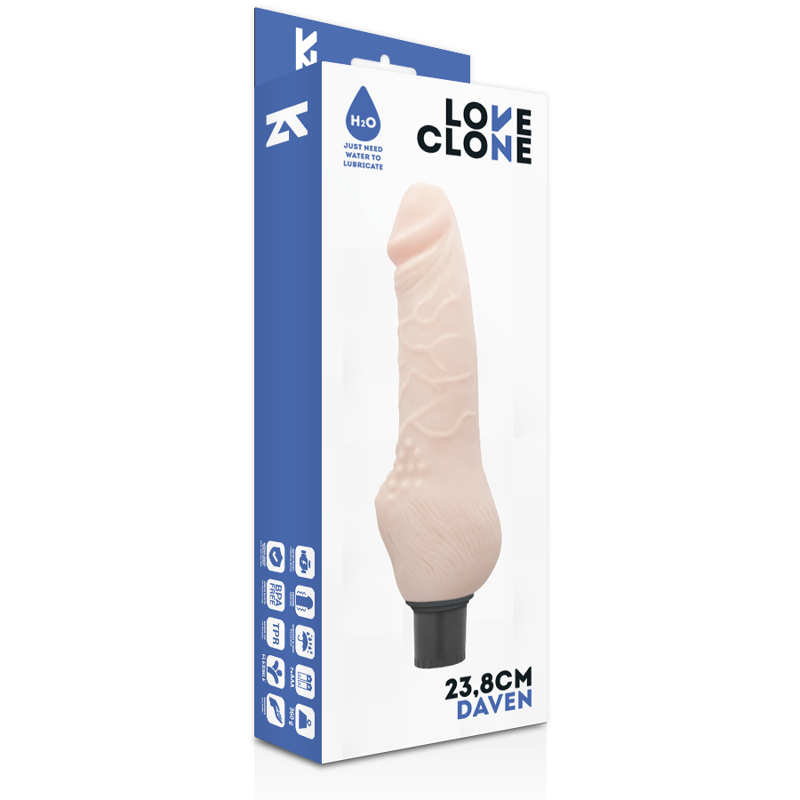 Vibrador Realístico Pilhas LoveClone Daven