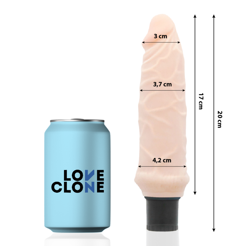 Vibrador Realístico Pilhas LoveClone Ivar