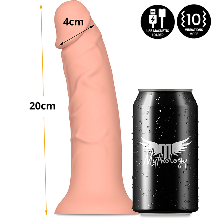 Vibrador Realístico Usb Silicone Alcochoado Mythology Asher M Controlo Remoto Watchme