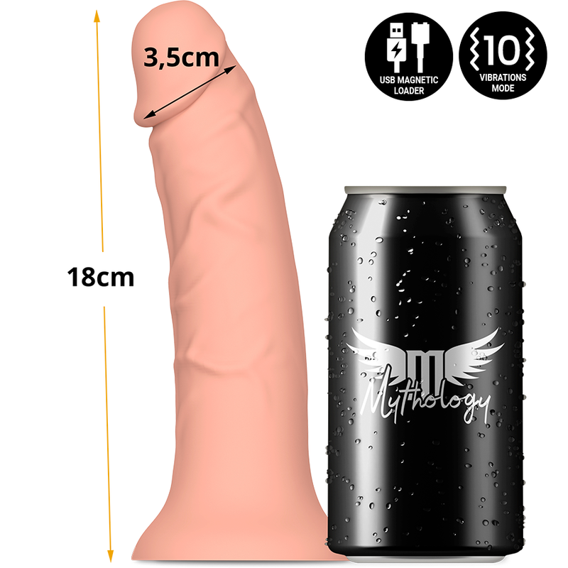 Vibrador Realístico Usb Silicone Alcochoado Mythology Asher S Controlo Remoto Watchme