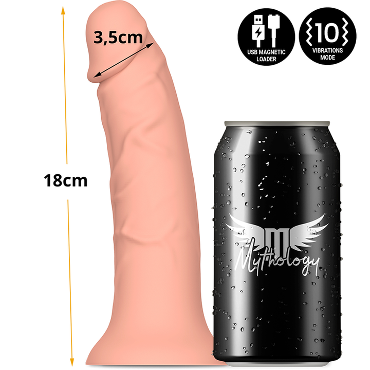 Vibrador Realístico Usb Silicone Alcochoado Mythology Asher S Controlo Remoto Watchme