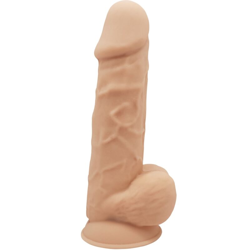 Vibrador Realístico Usb Silicone Memória SilexD 8.5 Bege Controlo Remoto 