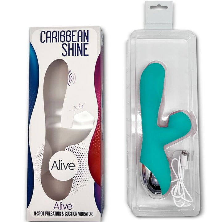 Vibrador Sucção Clitóris E Pulsação Ponto-G Caribbean Shine USB