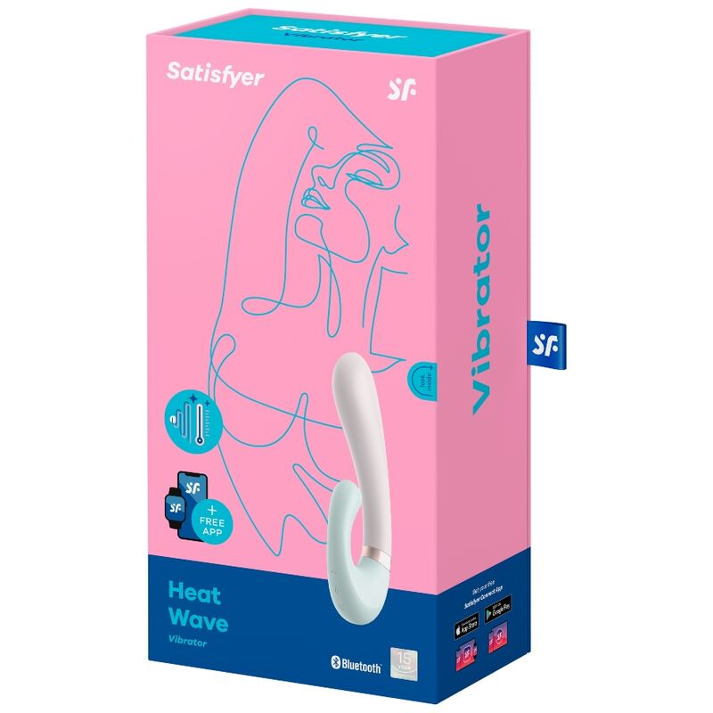 Vibrador Usb Aquecimento Satisfyer Heat Wave Branco Controlo Remoto App