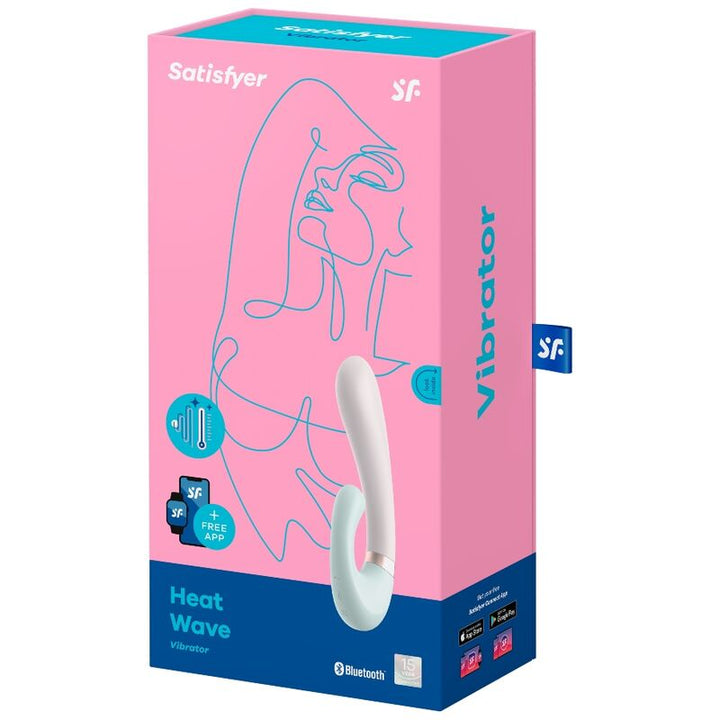 Vibrador Usb Aquecimento Satisfyer Heat Wave Branco Controlo Remoto App