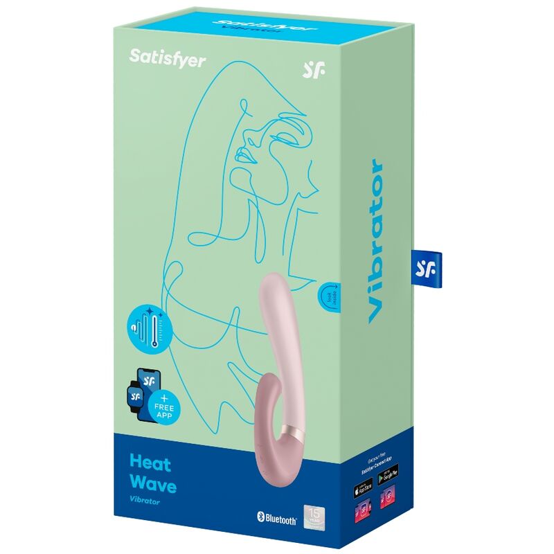 Vibrador Usb Aquecimento Satisfyer Heat Wave Rosa Controlo Remoto App