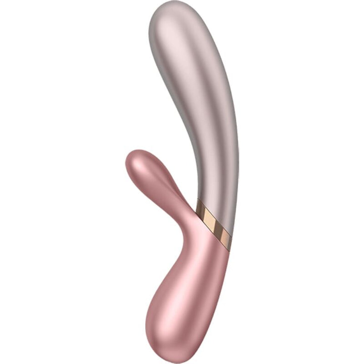Vibrador Usb Aquecimento Satisfyer Hot Lover Rosa e Bege Controlo Remoto App