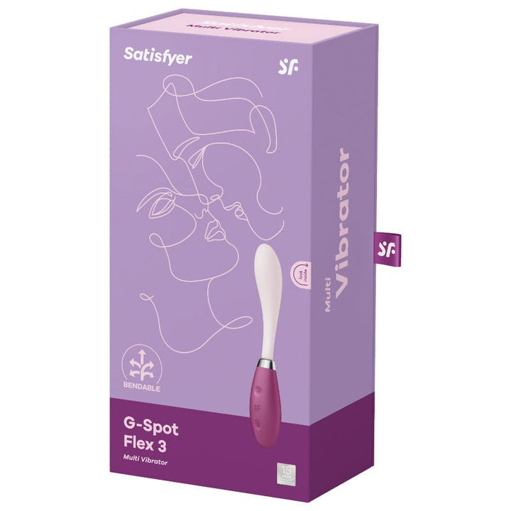 Vibrador Usb Articulável Satisfyer G-Spot Flex 3 Vermelho