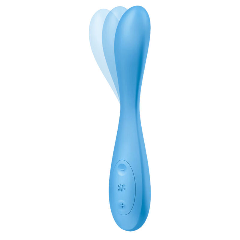 Vibrador Usb Articulável Satisfyer G-Spot Flex 4+ Azul Controlo Remoto App