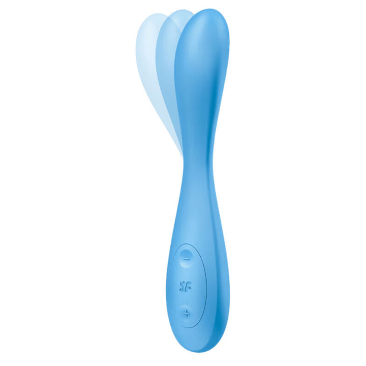 Vibrador Usb Articulável Satisfyer G-Spot Flex 4+ Azul Controlo Remoto App