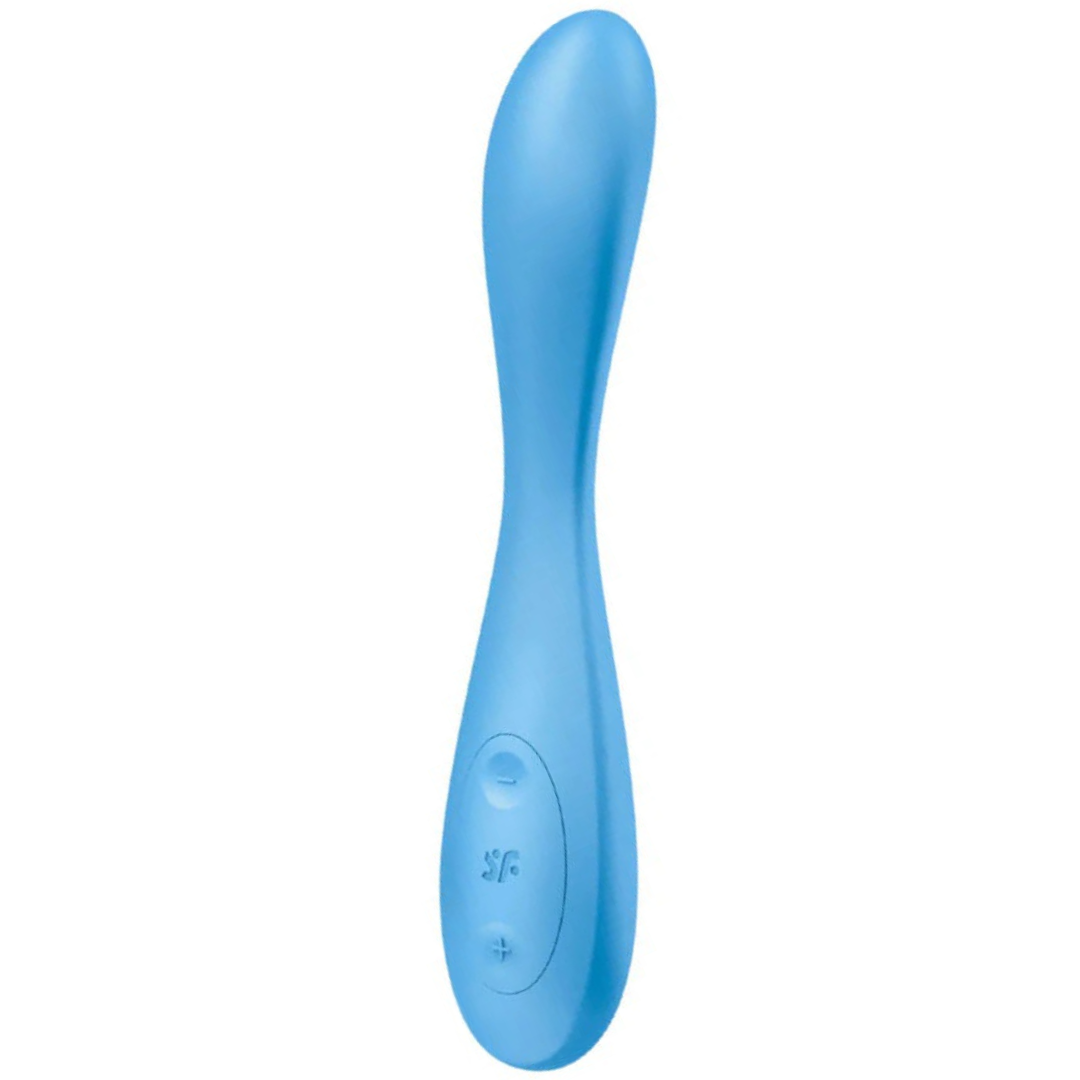 Vibrador Usb Articulável Satisfyer G-Spot Flex 4+ Azul Controlo Remoto App