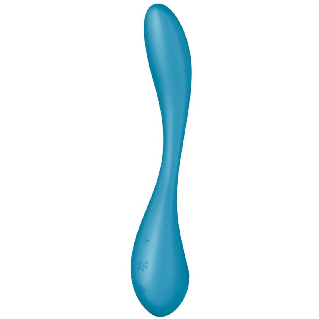 Vibrador Usb Articulável Satisfyer G-Spot Flex 5+ Azul Controlo Remoto App