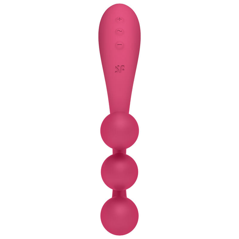 Vibrador Usb Articulável Satisfyer Tri Ball 1 Vermelho