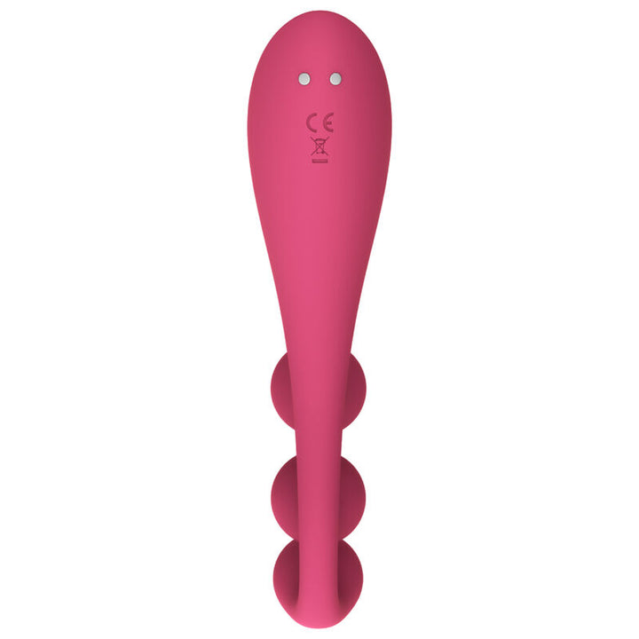 Vibrador Usb Articulável Satisfyer Tri Ball 1 Vermelho