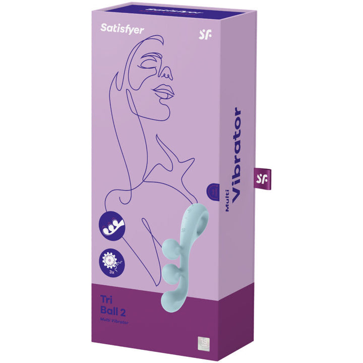 Vibrador Usb Articulável Satisfyer Tri Ball 2 Azul
