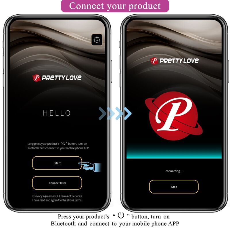 Vibrador Usb Eletroestimulação Prettylove Hector Rosa Controlo Remoto App
