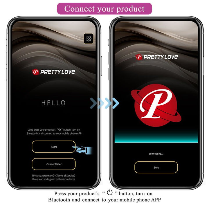 Vibrador Usb Eletroestimulação Prettylove Hector Roxo Controlo Remoto App