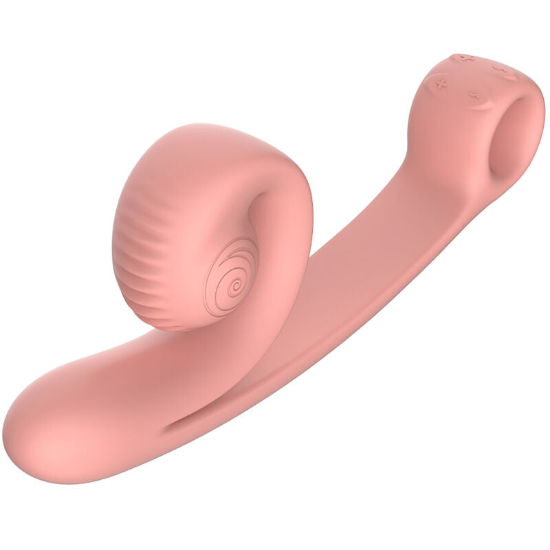 Vibrador Usb Estimulação Sincronizada Snailvibe Curve Pêssego