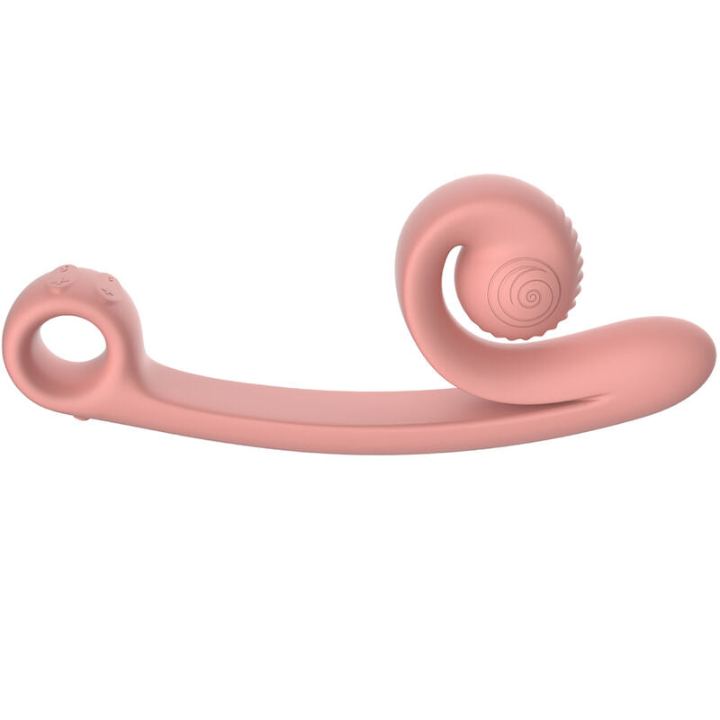 Vibrador Usb Estimulação Sincronizada Snailvibe Curve Pêssego
