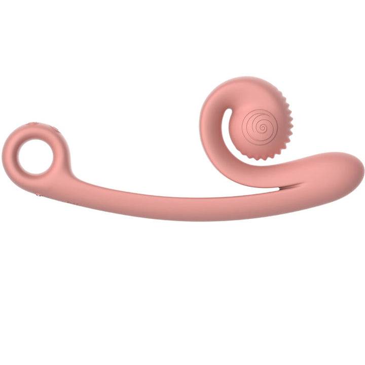 Vibrador Usb Estimulação Sincronizada Snailvibe Curve Pêssego
