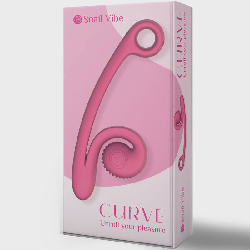 Vibrador Usb Estimulação Sincronizada Snailvibe Curve Rosa