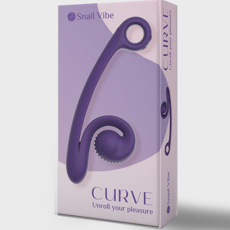 Vibrador Usb Estimulação Sincronizada Snailvibe Curve Roxo