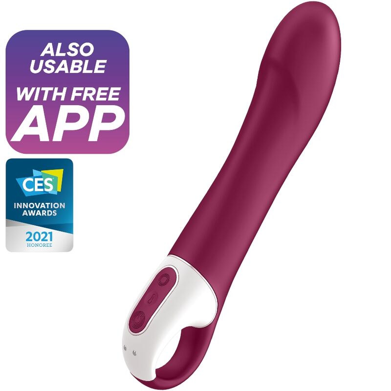 Vibrador Usb Firme Aquecimento Satisfyer Big Heat Controlo Remoto App